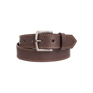 Saddle Stitch Belt - Brown