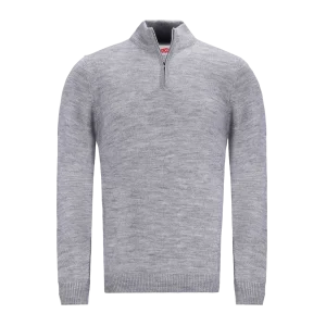Quarter Zip Jersey - LIght Grey