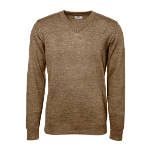 V-Neck Long Sleeved Jersey - Khaki